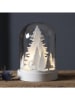 STAR Trading Decoratief ledobject "Koepel" wit - (H)17,5 x Ø 12,5 cm