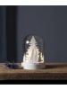 STAR Trading Decoratief ledobject "Koepel" wit - (H)17,5 x Ø 12,5 cm