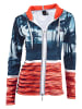 Heine Sweatvest donkerblauw/oranje
