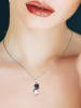 Mitzuko Silber-Halskette "You&Me" mit Anhänger - (L)42 cm