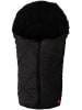 Kaiser Naturfellprodukte Fußsack "Fleece" in Schwarz - (L)80 x (B)40 cm