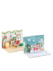 folia PAPER Pop-up kaarten-knutselset "Kerst" meerkleurig - 2 stuks