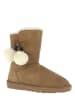 NICEBAY Leren winterboots "Gambell" lichtbruin