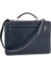 ORE10 Leder-Businesstasche "Piacenza" in Dunkelblau - (B)35 x (H)25 x (T)12 cm
