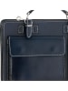 ORE10 Leder-Businesstasche "Piacenza" in Dunkelblau - (B)35 x (H)25 x (T)12 cm