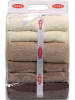Elizabed 4er-Set: Duschtücher in Creme/ Beige/ Braun