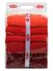 Colorful Cotton Ręczniki (4 szt.) w kolorze bordowym, czerwonym i pomarańczowym do rąk