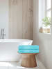 Good Morning 2-delige set: douchehanddoeken turquoise