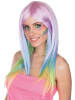 Party x People Peruka "Rainbow" ze wzorem