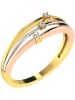 Vittoria Jewels Gold-/ Weiß-/ Roségold-Ring mit Diamanten
