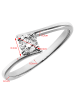 Revoni Witgouden ring met diamant