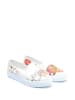 Streetfly Slippersy w kolorze kremowym ze wzorem