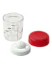 Dr. Oetker Mixbecher in Transparent/ Rot - 250 ml