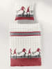 Bierbaum Biber beddengoedset beige/rood