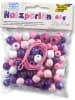 folia PAPER Holzperlen in Lila/ Pink - 60 g