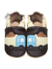 Hobea Skórzane buty niemowlęce w kolorze brązowo-beżowym