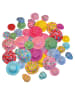 Playbox Decoratieve stoffen hoeden meerkleurig - 50 stuks