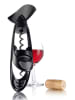 Vacu Vin Korkenzieher "Twister" in Schwarz - (B)7,5 x (H)19,6 x (T)5 cm