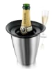 Vacu Vin Champagnekoeler "Elegant" zilverkleurig - (H)21,5 x Ø 19 cm