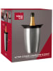 Vacu Vin Champagnekoeler "Elegant" zilverkleurig - (H)21,5 x Ø 19 cm