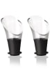 Vacu Vin 2er-Set: Weinausgießer ''Crystal'' in Schwarz - (L)5,8 cm