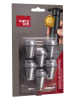 Vacu Vin 6er-Set: Weinstopper in Grau