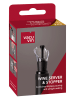Vacu Vin 2-delige set: wijntuiten zwart - (L)7,2 cm