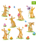 ppd 2-delige set: servetten "Lovely Easter" lichtbruin/meerkleurig - 2x 20 stuks