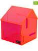 Neon Living Pudełko "Home of Marie" w kolorze różowym - 9,5 x 12 x 9,5 cm
