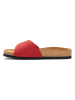 Comfortfusse  Leren slippers rood