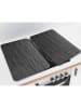Wenko 2er-Set: Herdabdeckplatten "Schiefer" in Dunkelgrau - (L)30 x (B)52 cm