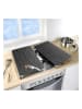 Wenko 2er-Set: Herdabdeckplatten in Schwarz - (L)30 x (B)52 cm