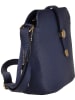 Florence Bags Leren schoudertas "Larissa" donkerblauw - (B)26 x (H)21 x (D)12 cm
