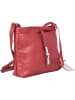 Florence Bags Skórzana torebka "New Sport" w kolorze czerwonym - 20 x 18 x 5 cm