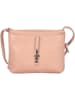 Florence Bags Skórzana torebka "New Sport" w kolorze jasnoróżowym - 20 x 18 x 5 cm