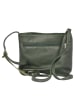 Florence Bags Leder-Umhängetasche "New Sport" in Grün - (B)20 x (H)18 x (T)5 cm