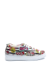 Streetfly Sneakersy w kolorze biało-czarnym ze wzorem