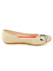 Goby Leder-Ballerinas in Beige