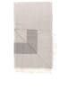 ILVY'S Hamamtuch in Grau/ Schwarz - (L)180 x (B)95 cm