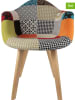 THE HOME DECO FACTORY 2-delige set: eetkamerstoelen meerkleurig - (B)62 x (H)82,5 x (D)60,5 cm