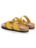 Sunbay Leder-Zehentrenner "Tulipe" in Gelb