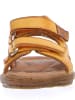 Naturino Skórzane sandały w kolorze żółtym