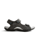 Travelin` Skórzane sandały trekkingowe "Volda" w kolorze szarym
