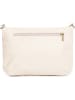 Anna Morellini Leder-Umhängetasche in Beige - (B)22 x (H)18 x (T)2 cm