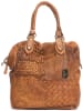Anna Morellini Leren handtas lichtbruin - (B)32 x (H)33 x (D)15 cm