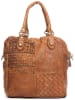 Anna Morellini Leren handtas lichtbruin - (B)32 x (H)33 x (D)15 cm