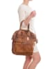 Anna Morellini Leren handtas lichtbruin - (B)32 x (H)33 x (D)15 cm