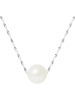 Pearline Weißgold-Halskette mit Perle - (L)42 cm