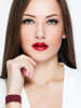 Pearl Addict Bransoletka w kolorze czerwonym z perłami