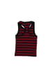 Miss Girly Top in Rot/ Blau